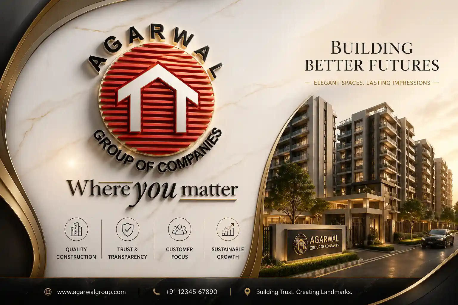 Agarwal Group logo trusted real estate developer Mumbai Goregaon