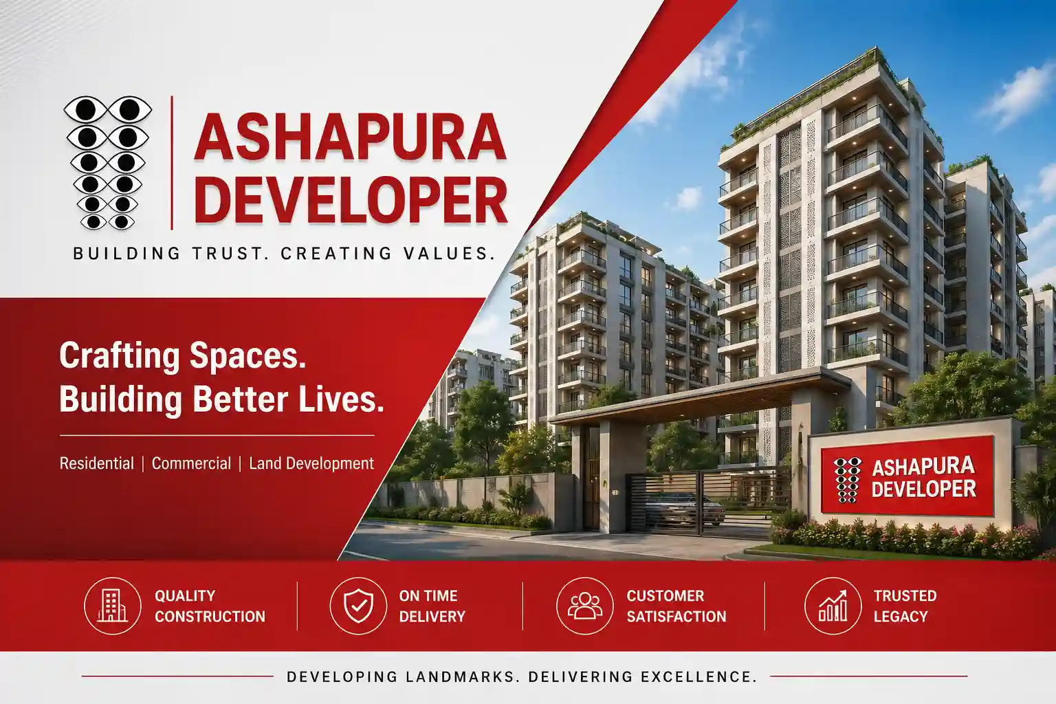 Ashapura Group trusted developer logo for premium residential projects in Goregaon Mumbai