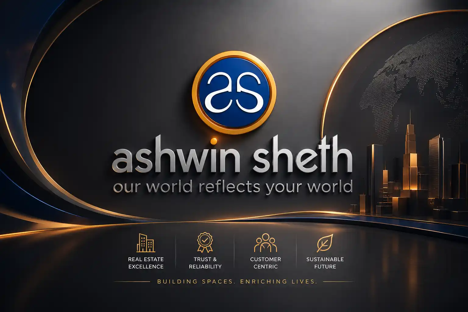 Ashwin Sheth Group logo trusted real estate developer in Goregaon Mumbai