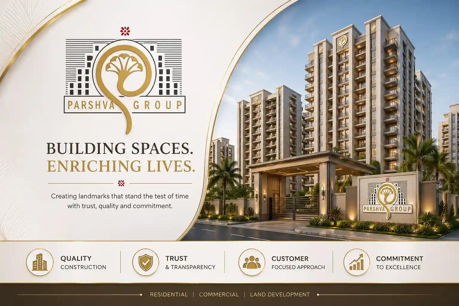Parshva Group official logo for Goregaon residential and commercial projects